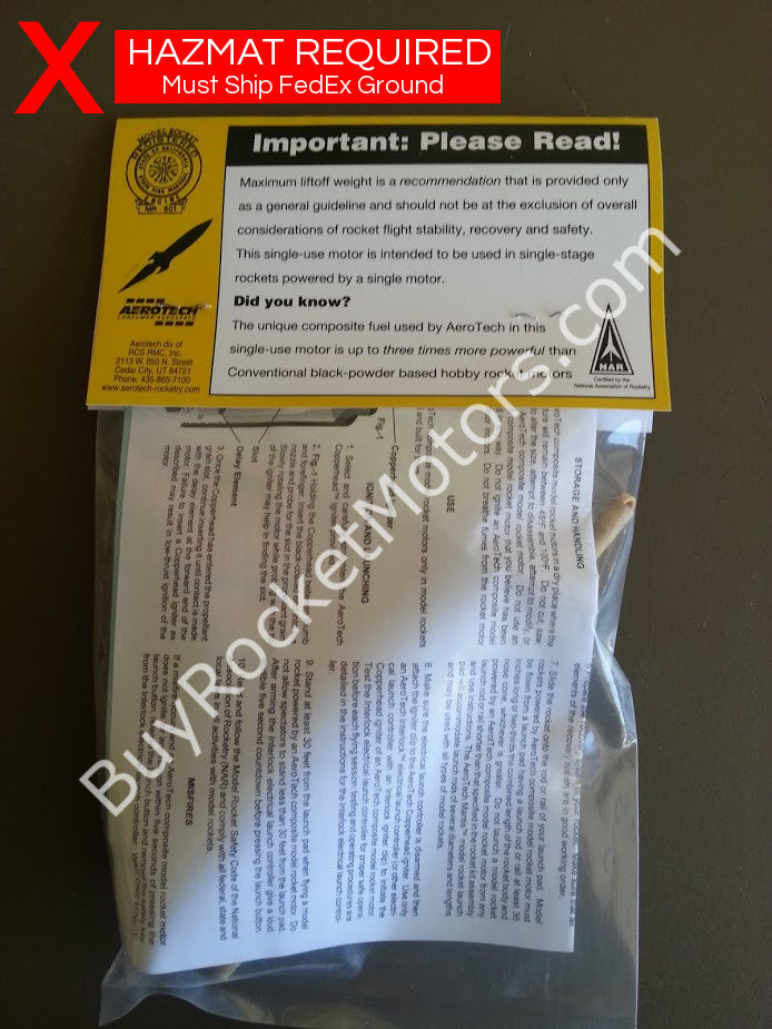 Aerotech F25 White Lightning 29 mm - Single Use