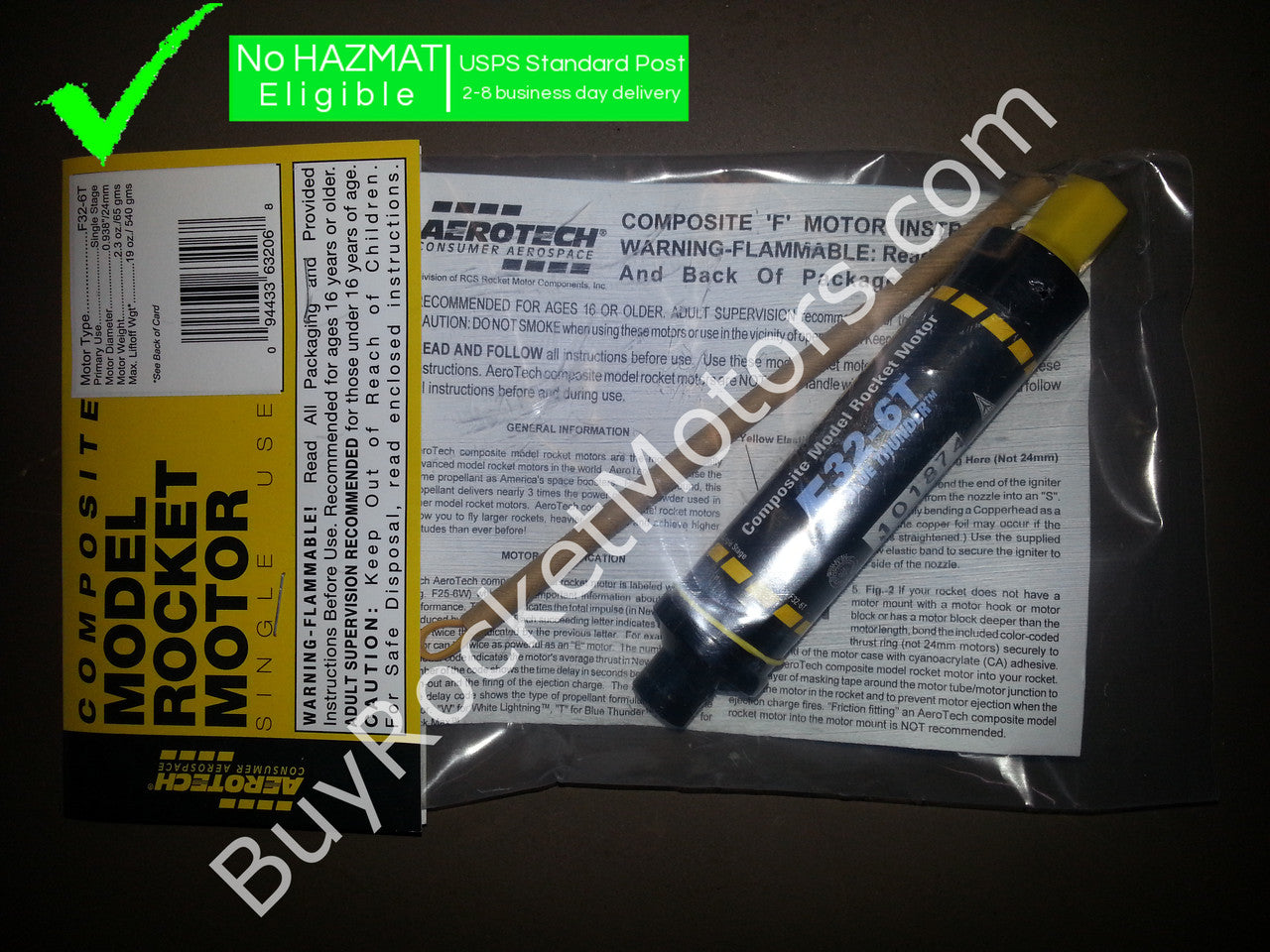 Aerotech F32 Blue Thunder 24 mm - Single Use