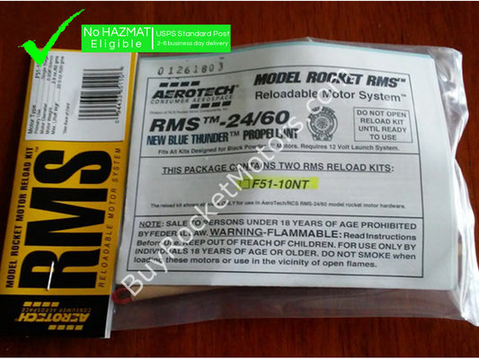 Aerotech F51 New Blue Thunder 24 mm - Reloadable - 2 Pack