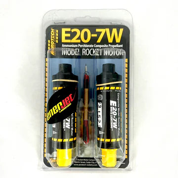 Aerotech E20 White Lightning 24 mm - Single Use - 2 Pack