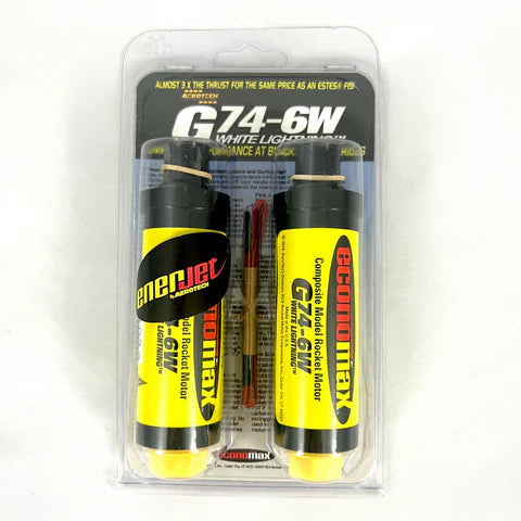 Aerotech EconoMax G74 White Lightning 29 mm - Single Use - 2 Pack