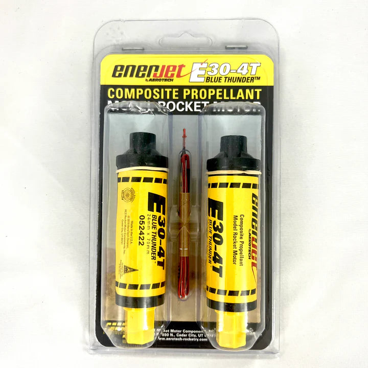 EnerJet by Aerotech E30 Blue Thunder 24 mm - Single Use - 2 Pack