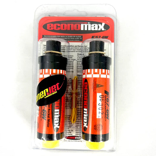 Aerotech F67 White Lightning Economax 29 mm - Single Use - 2 Pack