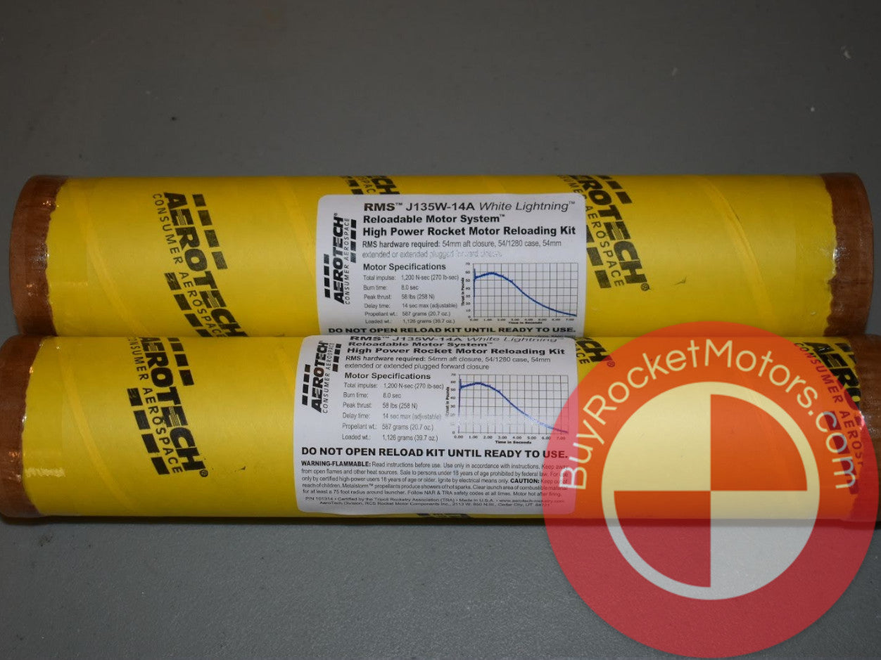 Aerotech J135W-14A White Lightning