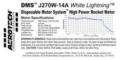 Aerotech J270-14A White Lightning 38 mm - DMS