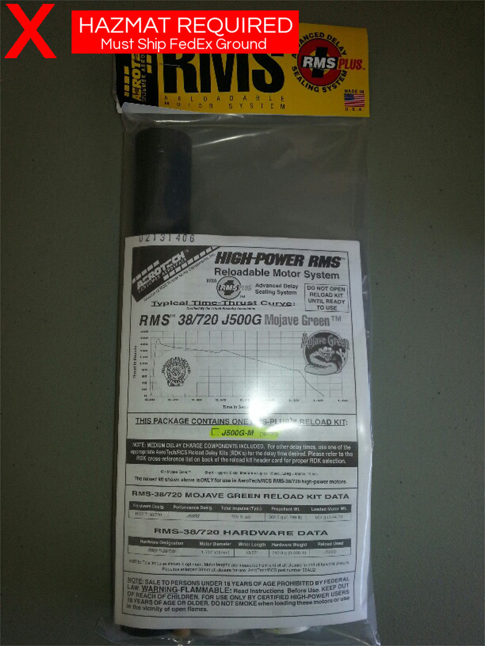 Aerotech J500G-14A Mojave Green