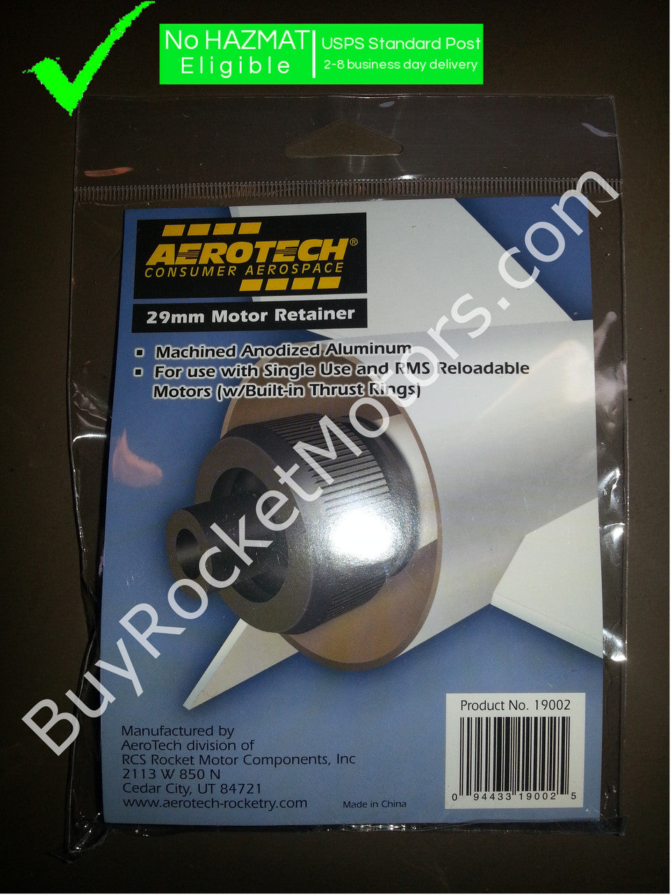 Aerotech 29mm Anodized Aluminum Motor Retainer