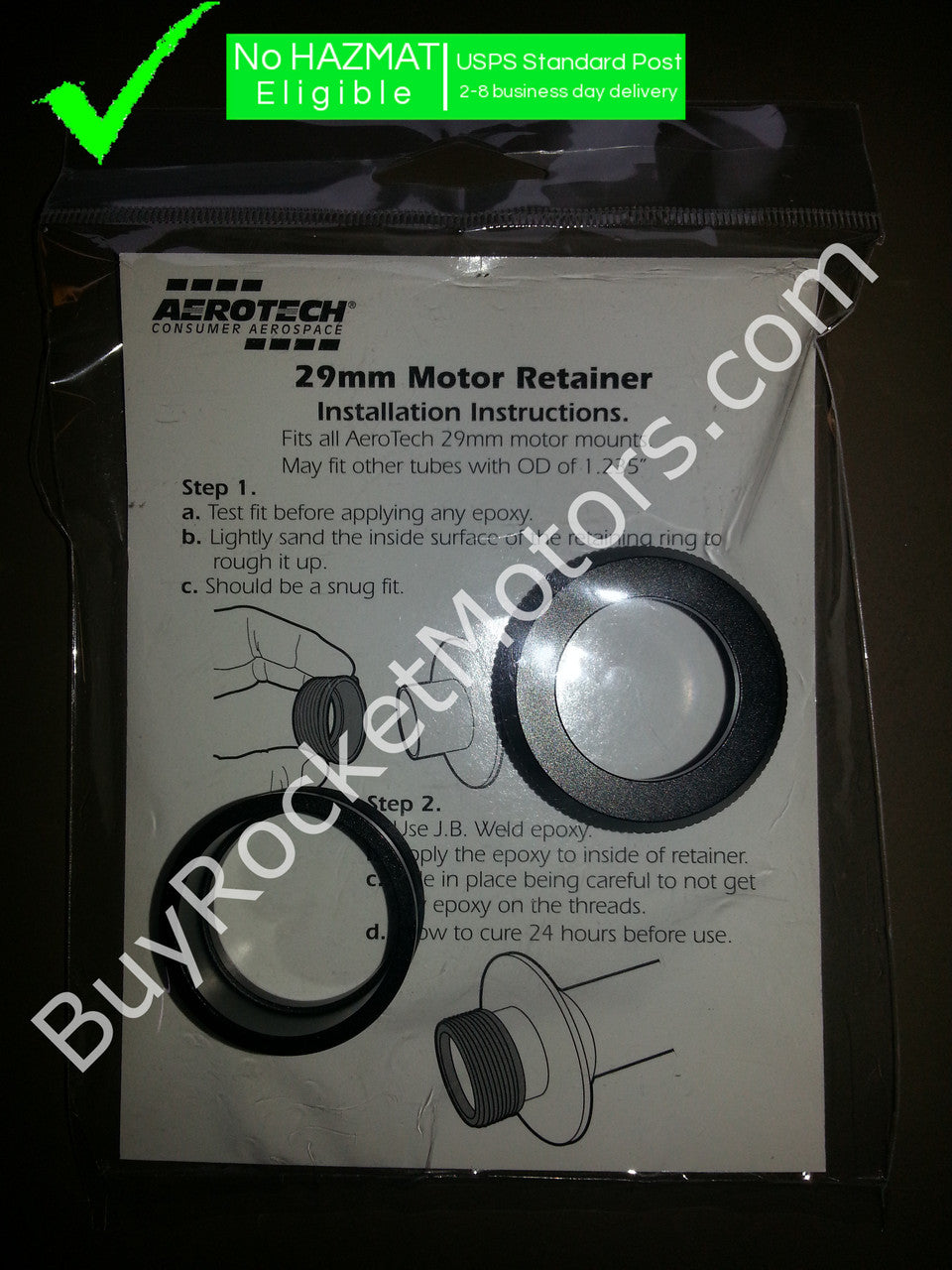 Aerotech 29mm Anodized Aluminum Motor Retainer