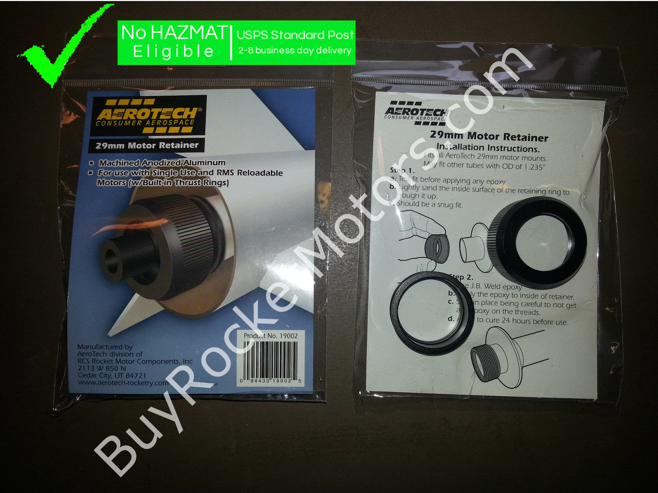 Aerotech 29mm Anodized Aluminum Motor Retainer